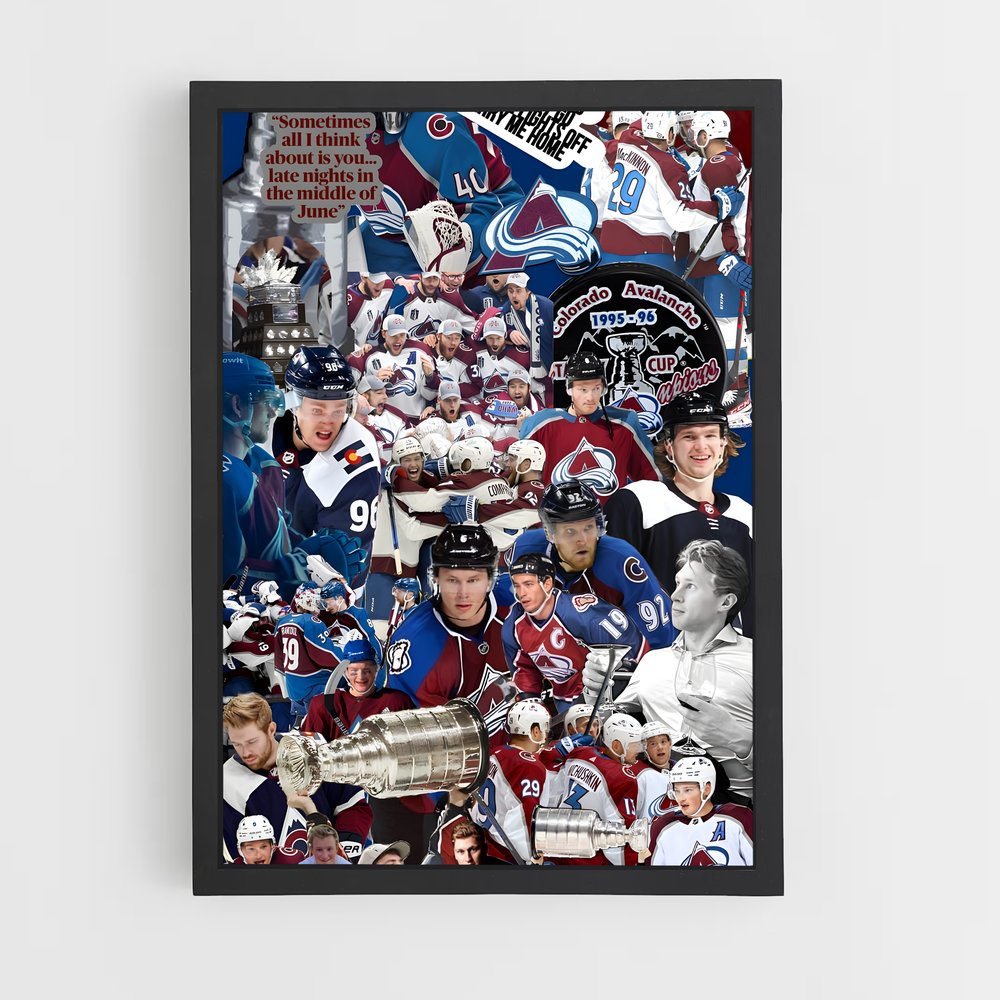 Poster La Force des Avalanche – affiche Hockey sur glace (vue 2)